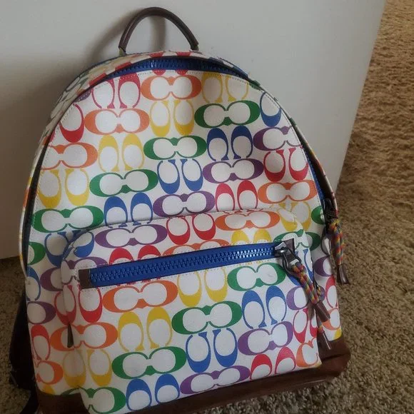 Coach LGTB backpack Coach Kenley Backpack Signature Brown Shell Pink - Averand main image 3